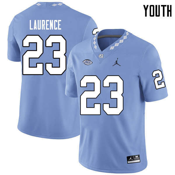 Jordan Brand Youth #23 Mason Laurence North Carolina Tar Heels College Football Jerseys Sale-Carolin